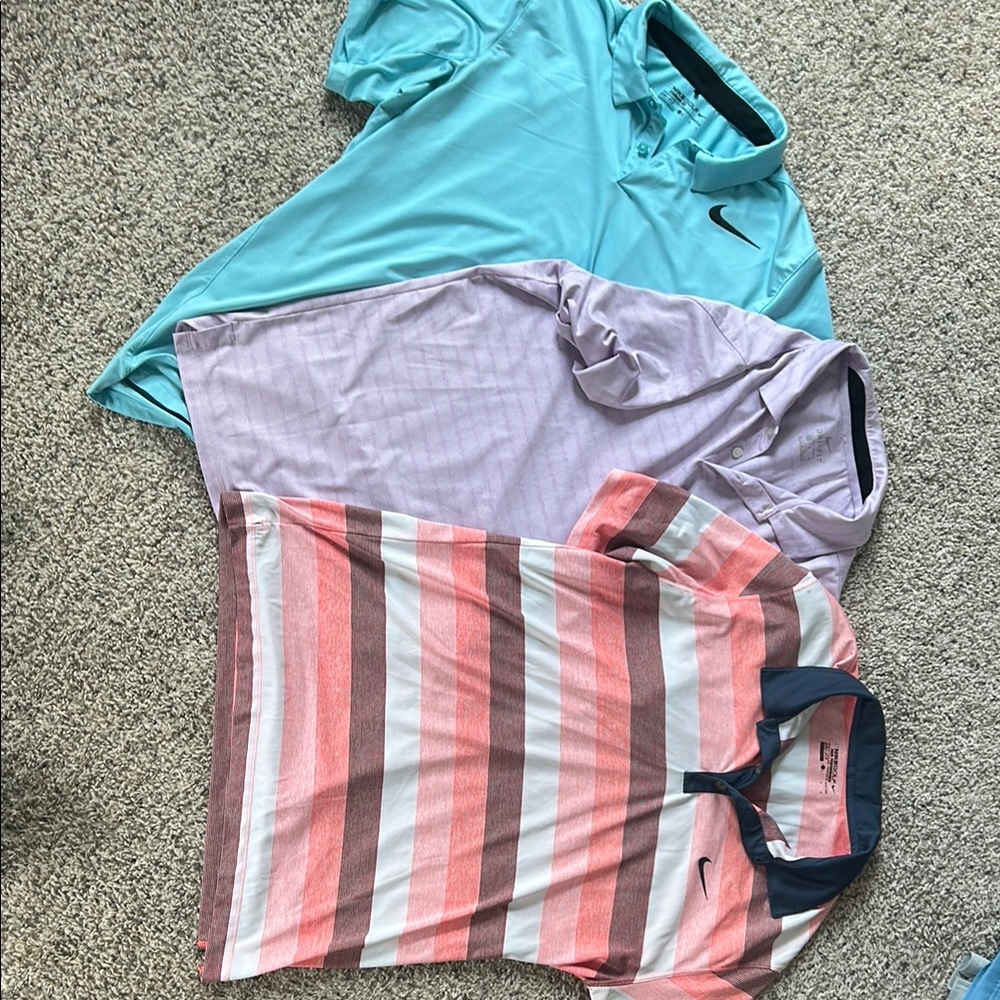 Nike Polo Shirt Set - Teal, Lavender, Coral